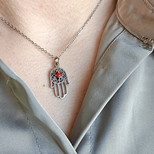 Marrakesh Hamsakäsi kaulakoru-nelysian 